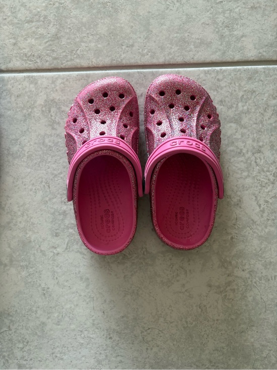 CROCS Other - CROCS Kids Glitter Clog in Hot Pink